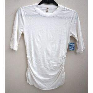 Intimately Free People OB1060305 Women's Sz XS White Talk To Me T-Shirt